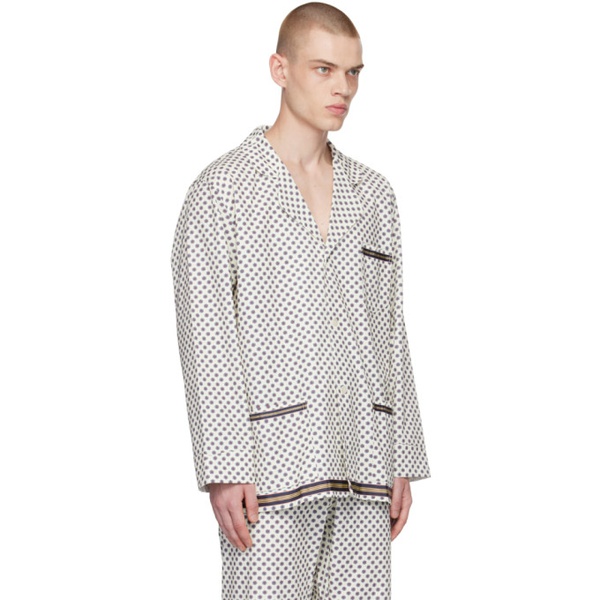  보디 Bode 오프화이트 Off-White Petit Motifs Pyjama Shirt 231169M192045