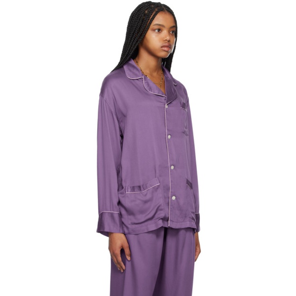  보디 Bode Purple Amethyst Pyjama Shirt 231169F109044