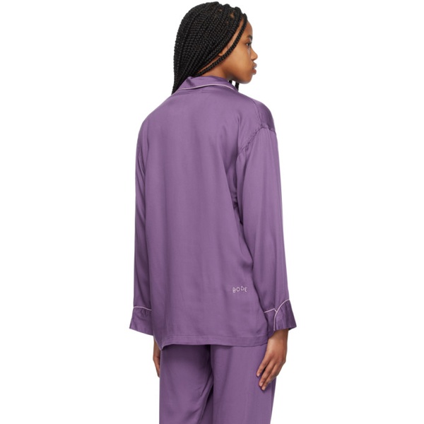  보디 Bode Purple Amethyst Pyjama Shirt 231169F109044