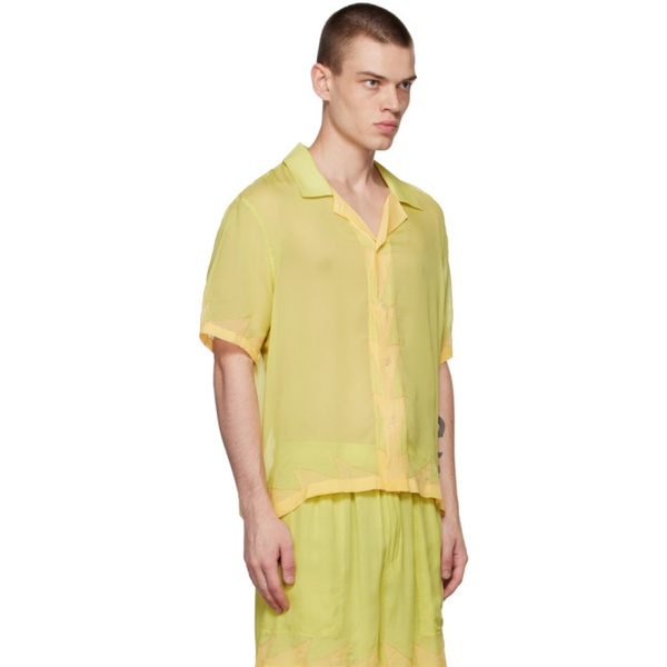  보디 Bode Yellow Deco Zig Zag Shirt 222169M192102