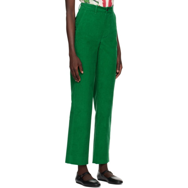 보디 Bode Green Standard Trousers 231169F087024