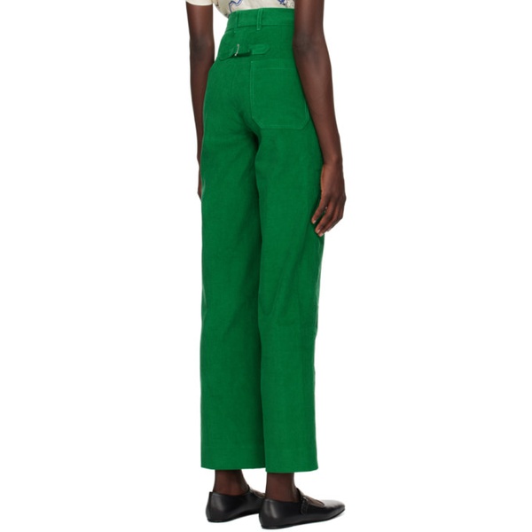  보디 Bode Green Standard Trousers 231169F087024