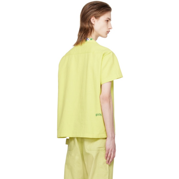  보디 Bode Yellow Beaded Chicory Shirt 241169M192041