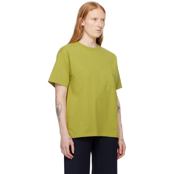  Green 보디 Bode Embroidered T-Shirt 241169F110005
