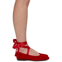 보디 Bode Red Musette Ballerina Flats 241169F118011