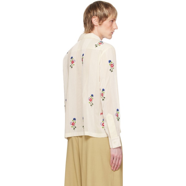  보디 Bode 오프화이트 Off-White Beaded Wildflower Shirt 242169M192009