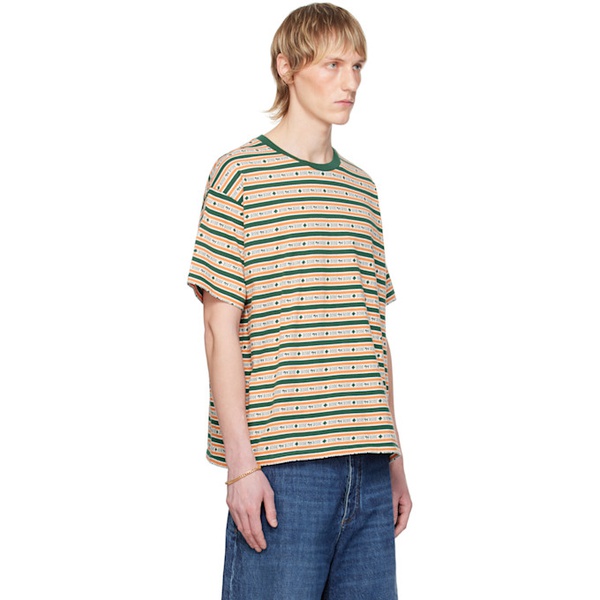  보디 Bode Green Scottie Jacquard T-Shirt 242169M213005