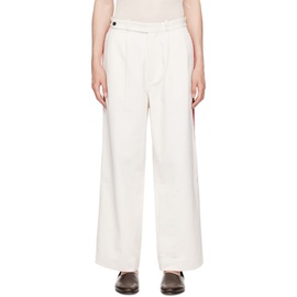 보디 Bode 오프화이트 Off-White Skunk Tail Patch Trousers 241169M191034