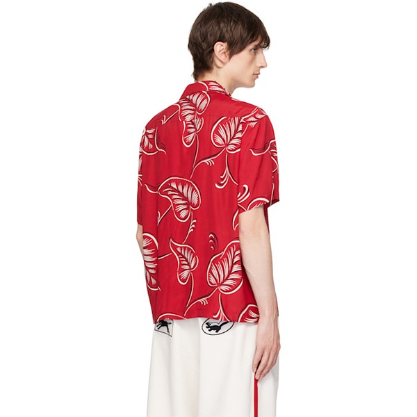  보디 Bode Red Creeping Begonia Shirt 242169M192021