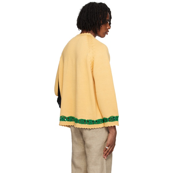  보디 Bode Yellow Daisy Garland Sweater 242169M201000
