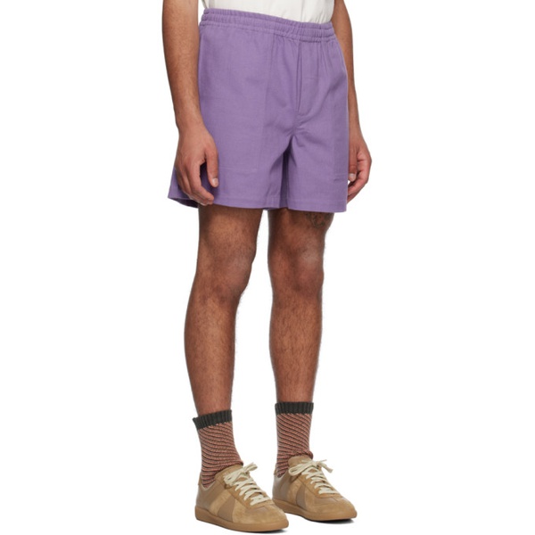  보디 Bode Purple Rugby Shorts 231169M193011