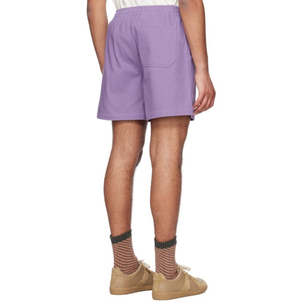  보디 Bode Purple Rugby Shorts 231169M193011