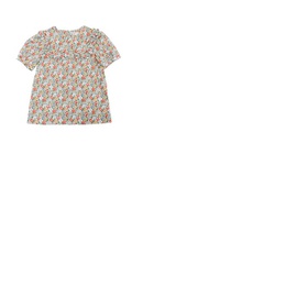 Bonpoint Girls Floral Print Ruffle-Trim Blouse S02GBLWO0502-515