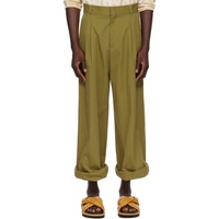 Bonsai Khaki Loose-Fit Trousers 241945M191001