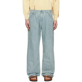Bonsai Blue Loose-Fit Jeans 241945M186000