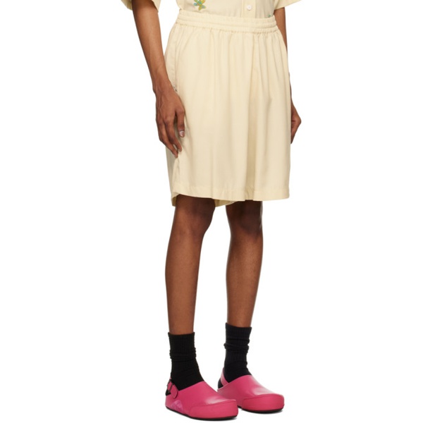 Bonsai 오프화이트 Off-White Basket Fit Shorts 231945M193002