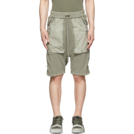 보리스 비잔 사베리 Boris Bidjan Saberi SSENSE Exclusive Green Cotton Shorts 221616M193000