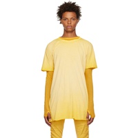 보리스 비잔 사베리 Boris Bidjan Saberi Yellow One Piece T-Shirt 222616M213021