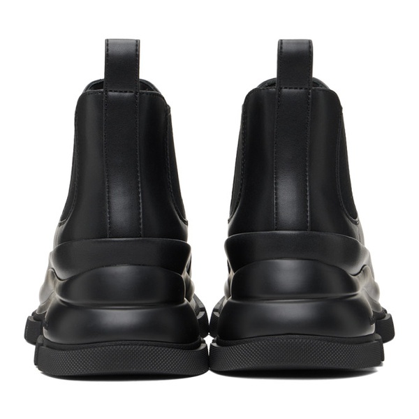  Both Black Gao Eva Metal Logo Chelsea Boots 241287M223004