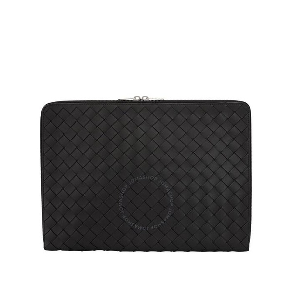 보테가베네타 보테가 베네타 Bottega Veneta Black Intrecciato Leather Macbook Case 676591V1EC18803