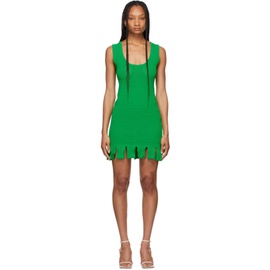 보테가 베네타 Bottega Veneta Green Rib Knit Dress 211798F052001