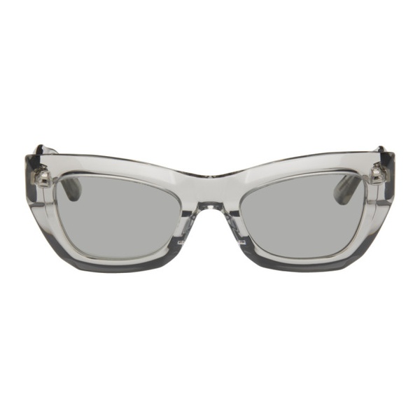 보테가베네타 보테가 베네타 Bottega Veneta Gray Cat-Eye Sunglasses 241798F005021