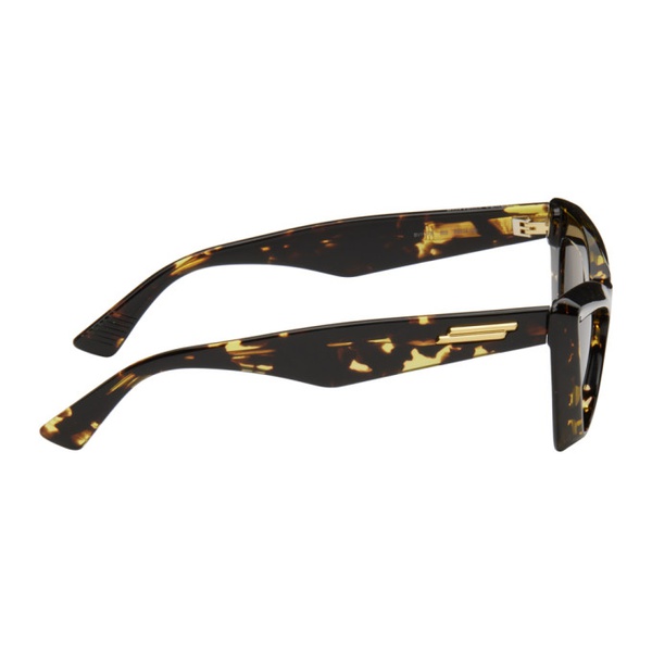 보테가베네타 보테가 베네타 Bottega Veneta Tortoiseshell Pointed Cat-Eye Sunglasses 241798F005033