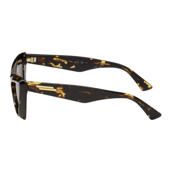 보테가베네타 보테가 베네타 Bottega Veneta Tortoiseshell Pointed Cat-Eye Sunglasses 241798F005033