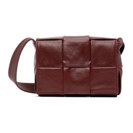 보테가 베네타 Bottega Veneta Burgundy Mini Paper Cassette Shoulder Bag 222798F048068