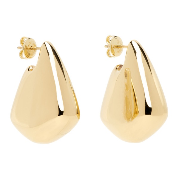 보테가베네타 보테가 베네타 Bottega Veneta Gold Small Fin Earrings 241798F022022