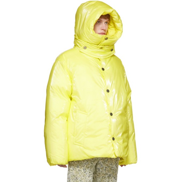 보테가베네타 보테가 베네타 Bottega Veneta Yellow Nylon Puffer Jacket 221798M213062