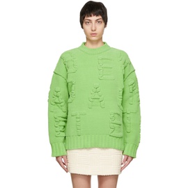 보테가 베네타 Bottega Veneta Green Alphabet Sweater 221798F096000