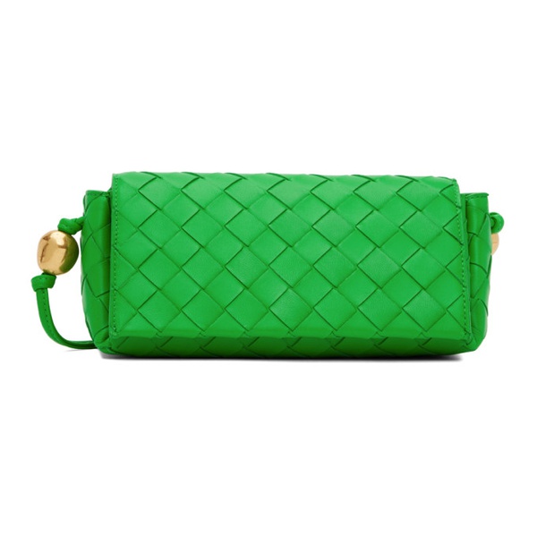 보테가베네타 보테가 베네타 Bottega Veneta Green Pouch On Strap Bag 222798F048071