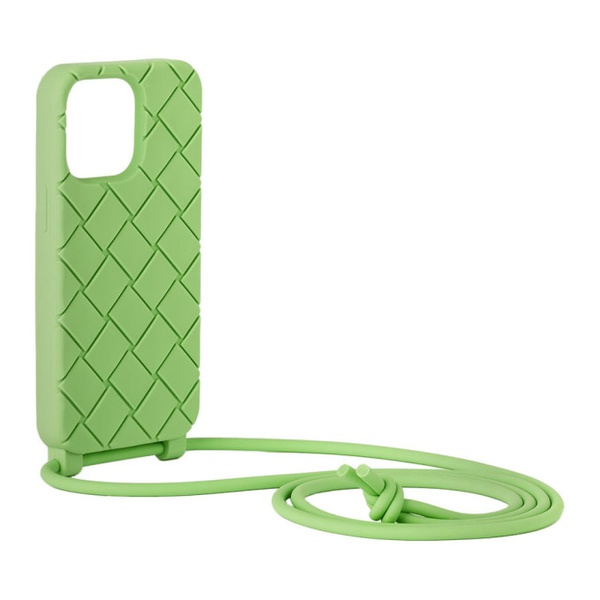 보테가베네타 보테가 베네타 Bottega Veneta Green Intreccio iPhone 13 Pro Case 222798M153010