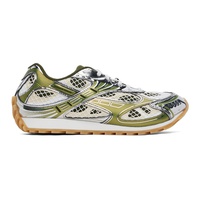 보테가 베네타 Bottega Veneta Green & Silver Orbit Sneakers 242798M237007