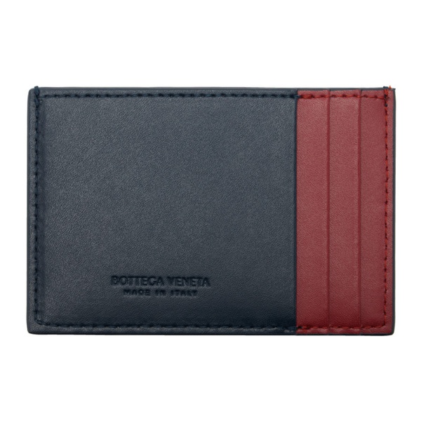 보테가베네타 보테가 베네타 Bottega Veneta Blue & Red Cassette CR에디트 EDIT Card Holder 242798M163008