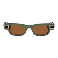 보테가 베네타 Bottega Veneta Green Bolt Squared Sunglasses 242798M134049