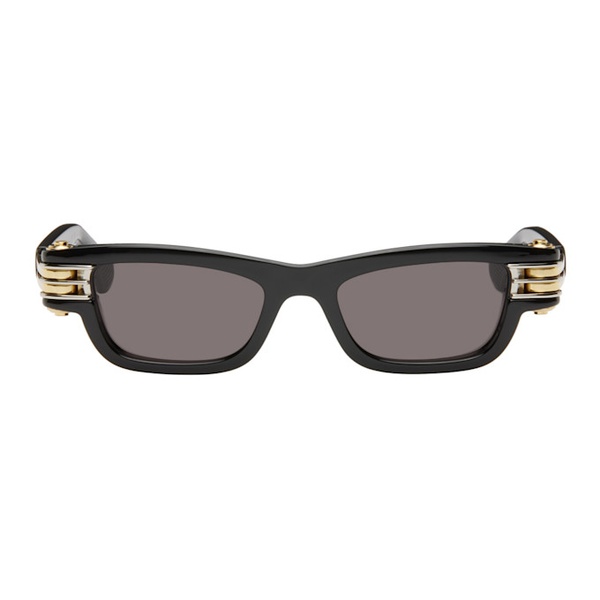 보테가베네타 보테가 베네타 Bottega Veneta Black Bolt Squared Sunglasses 242798M134050