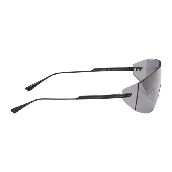 보테가베네타 보테가 베네타 Bottega Veneta Black Futuristic Shield Sunglasses 242798M134023
