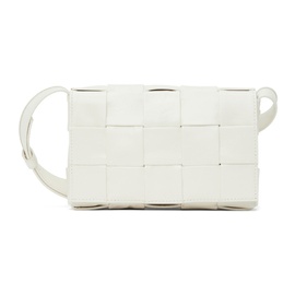 보테가 베네타 Bottega Veneta White Small Cassette Bag 222798M170099