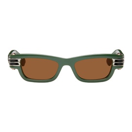 보테가 베네타 Bottega Veneta Green Bolt Squared Sunglasses 242798F005053