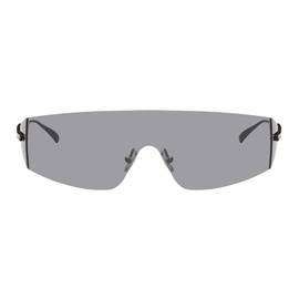 보테가 베네타 Bottega Veneta Black Futuristic Shield Sunglasses 242798F005021