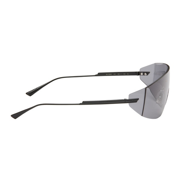 보테가베네타 보테가 베네타 Bottega Veneta Black Futuristic Shield Sunglasses 242798F005021