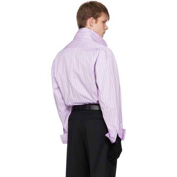  보터 Botter Purple Layered Shirt 222154M192011