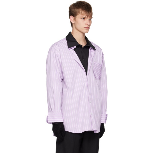  보터 Botter Purple Layered Shirt 222154M192011