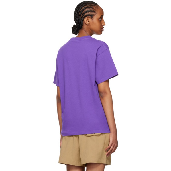  브레인 데드 Brain Dead Purple Goon Rider T-Shirt 231266F110007