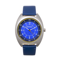 Breed MEN'S Victor Genuine Leather Blue Dial Watch BRD9203