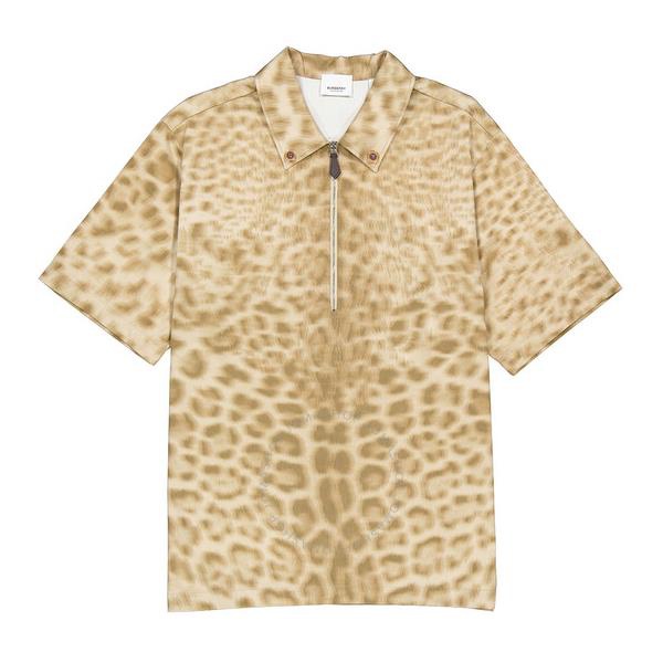 버버리 버버리 Burberry Ladies Animal Print Short-sleeve Cotton Oversized Shirt 4560515
