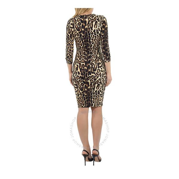 버버리 버버리 Burberry Stretch Jersey Leopard Print Dress 4548409