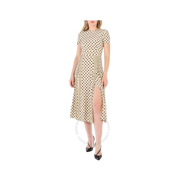 버버리 버버리 Burberry Corin Silk Polka-dot Dress in Navy 4067465